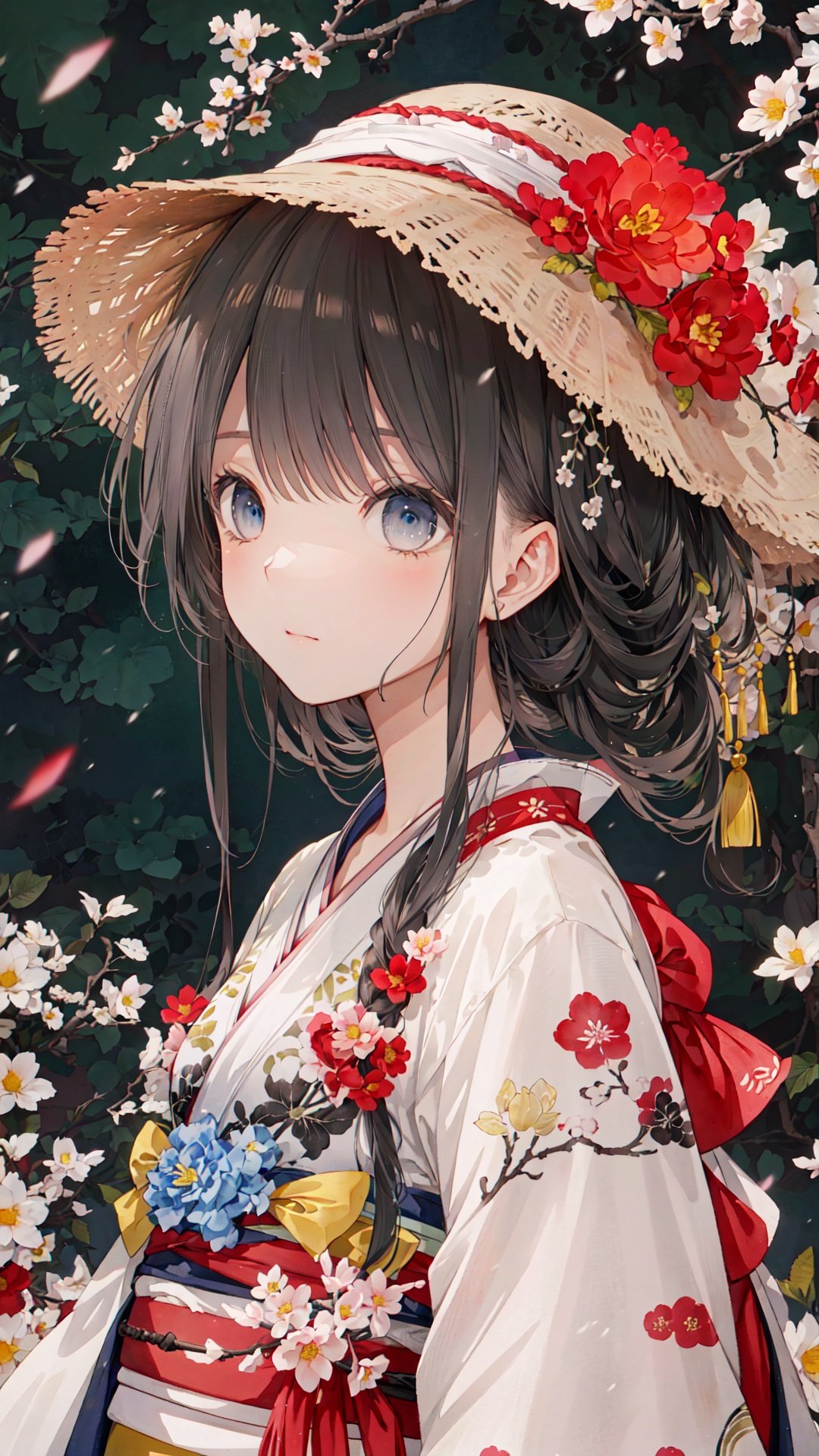 (ultra-detailed,illustration,Ink wash painting,beautiful light:1.0),
((masterpiece)),((best quality)),detailed face,beautiful detailed eyes,best quality,amazing,finely detail,depth of field,extremely detailed cg unity 8k wallpaper
(chinese garden, plum blossom,snow,night:1.0)
(hanfu,headwear, jewelry,hair_flower:1.2)
(floating hair,black hair, blue eyes:1.1),
