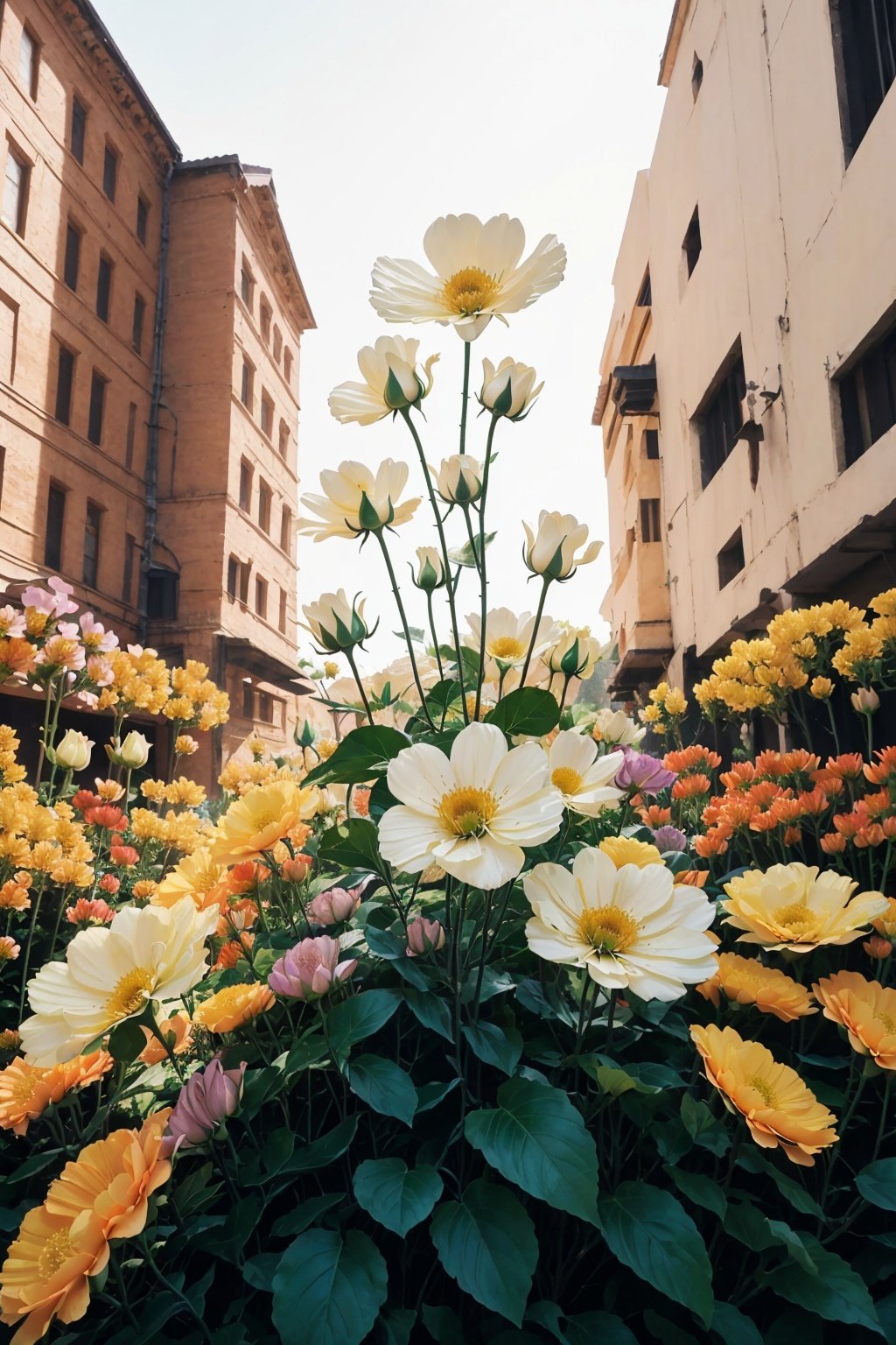 Real photo,Huge flowers,( There are no humans.: 1.8）,(Nobody: 1.5) ,Only flowers,It's all flowers