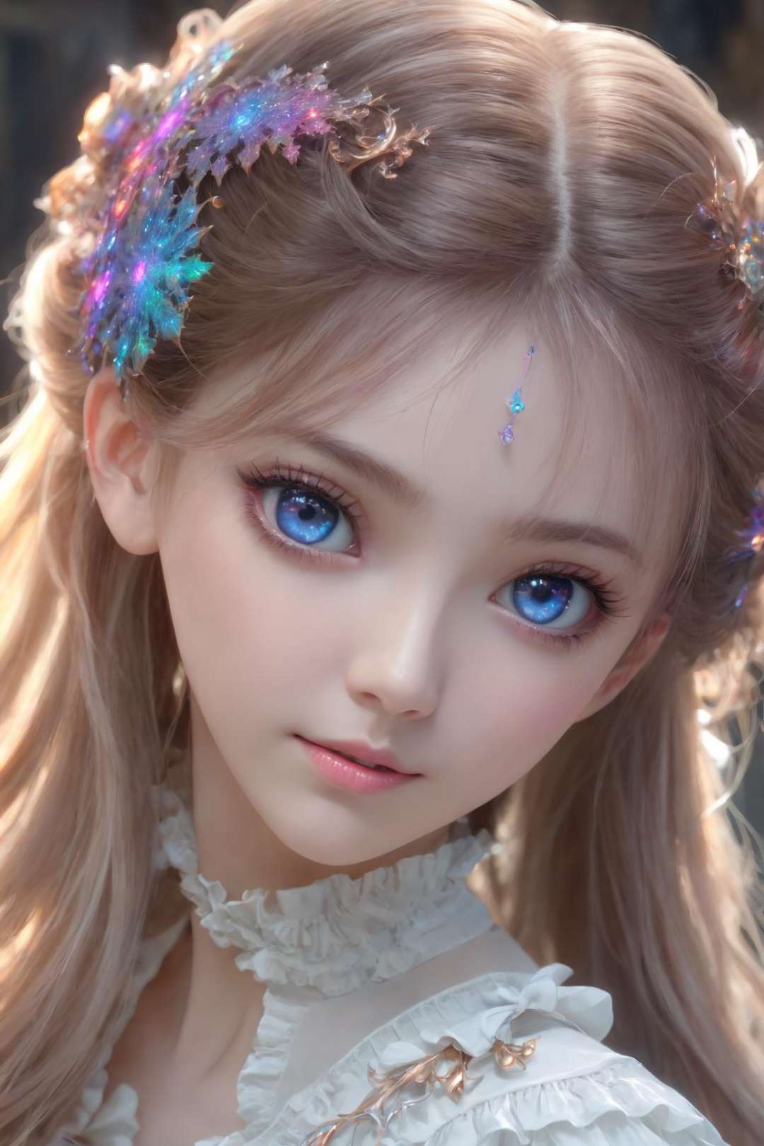 (masterpiece, best quality, photorealistic, 8k raw photo), (1girl), extreme detailed, (fractal art:1.3), colorful, highest detailed, zoom_out, perfect eyes, random hairstyle, alluring_lolita_girl,