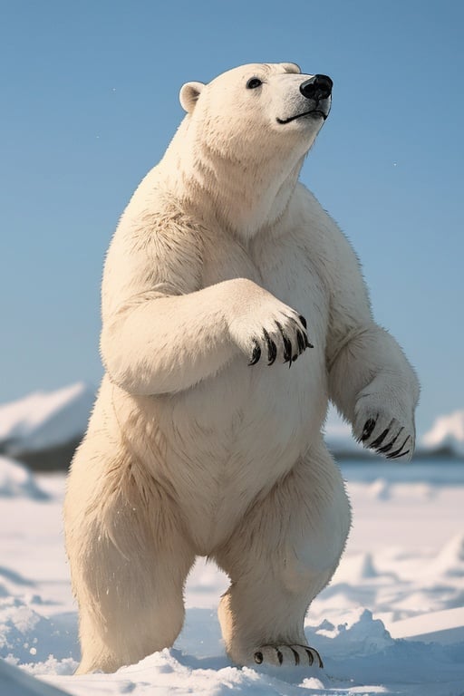 absurdres,absurdres,realistic,<lora:polar bear:0.4>,polar bear,solo,