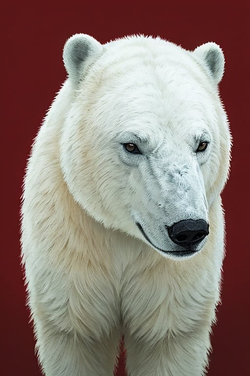 absurdres,absurdres,realistic,<lora:polar bear:0.5>,polar bear,solo,