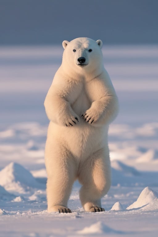 absurdres,absurdres,realistic,<lora:polar bear:0.5>,polar bear,solo,