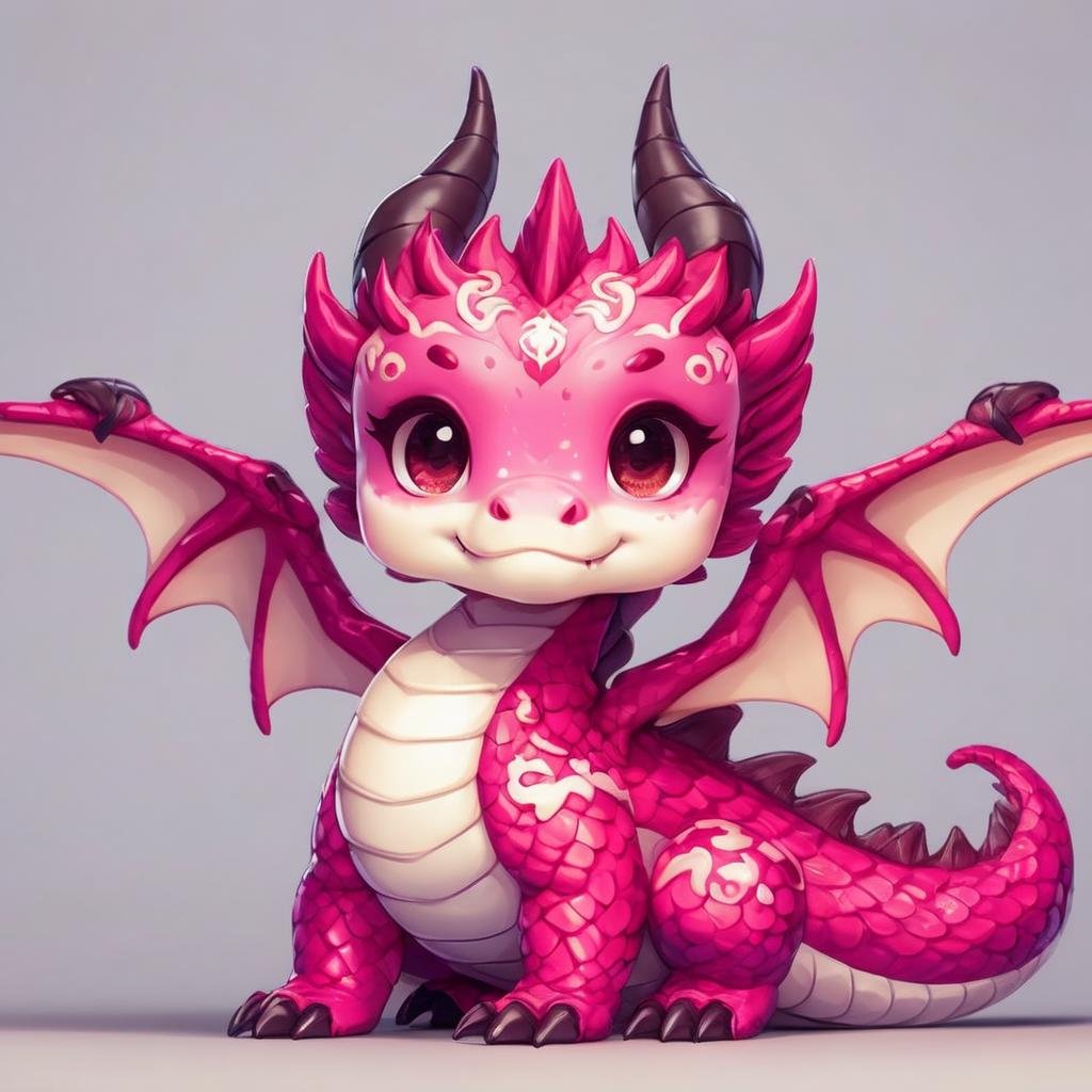 <lora:last-000009:1> dragon, chibi,   (best quality:1.5),  high quality, cloruaful