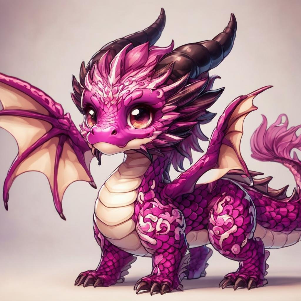 <lora:last-000009:1> dragon, chibi,   (best quality:1.5),  high quality, cloruaful