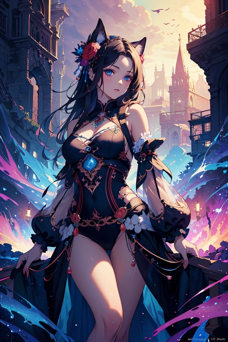  (masterpiece, top quality, best quality, official art, beautiful and aesthetic:1.2), (1girl), extreme detailed,(fractal art:1.3),colorful,highest detailed,Dreamy Atmosphere,Bright color,Complete clothes.