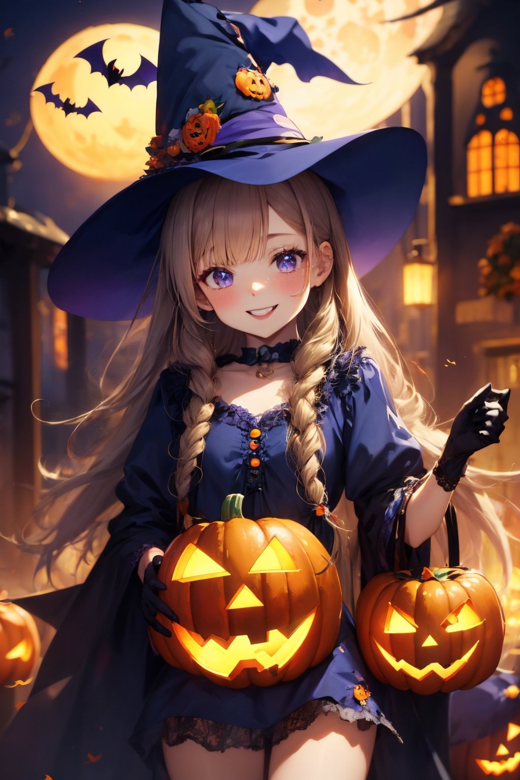 (best quality, 4K, high resolution, masterpiece: 1.2) , cartoon-style, cute little mom scene, children&#039;s Halloween coloring page, bold lines, little detail, graffiti, funny characters, colorful pumpkins, dark background, charming witch, ghost cat, Naughty Ghost, Lovely Monster, happy skeleton, Enchanted Broom, twinkling star, warm moonlight, vibrant color, creepy spider web, merry Pranksters, Bubbling Cauldrons, scary haunted houses, Mysterious Shadows, autumn leaves, Igor decorations, smiling Jake Lanterns, beautiful moonlit skies, eerie night atmospheres, child-friendly themes, giggling witches, naughty goblins, Jolly Halloween celebrations, magic spells, exciting costumes, jolly pumpkin carvings, enchanting forests, playful souls, friendly monsters, pleasant surprises, Happy Halloween memories