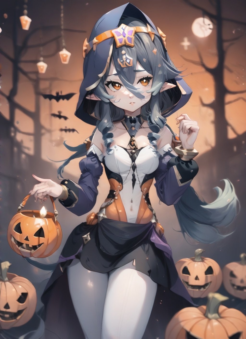 qiqi,halloween,(masterpiece, best quality:1.2), <lora:laylahalloween:1>,layla,halloween