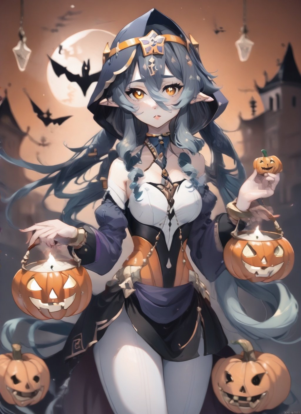 qiqi,halloween,(masterpiece, best quality:1.2), <lora:laylahalloween:1>,layla,halloween