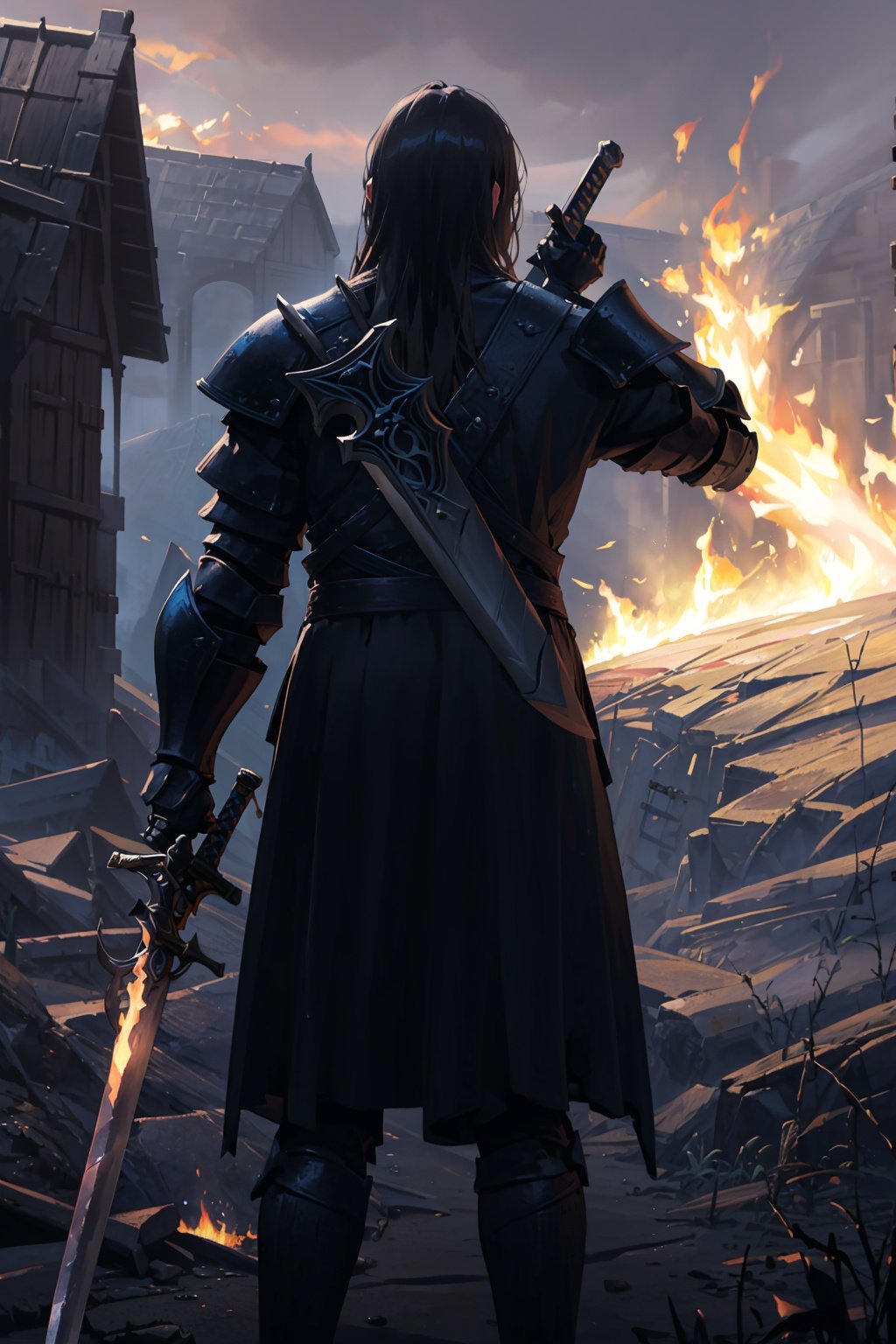  (best quality, masterpiece),perfect artwork, a photo a scary laboratory, shadow play, 8k, highly detailed, high resolution,

NYLostRuins, weapon, sword, fire, multiple boys, holding weapon, holding, armor, outdoors, holding sword, from behind, standing, scenery, long hair, weapon on back, shield, multiple others