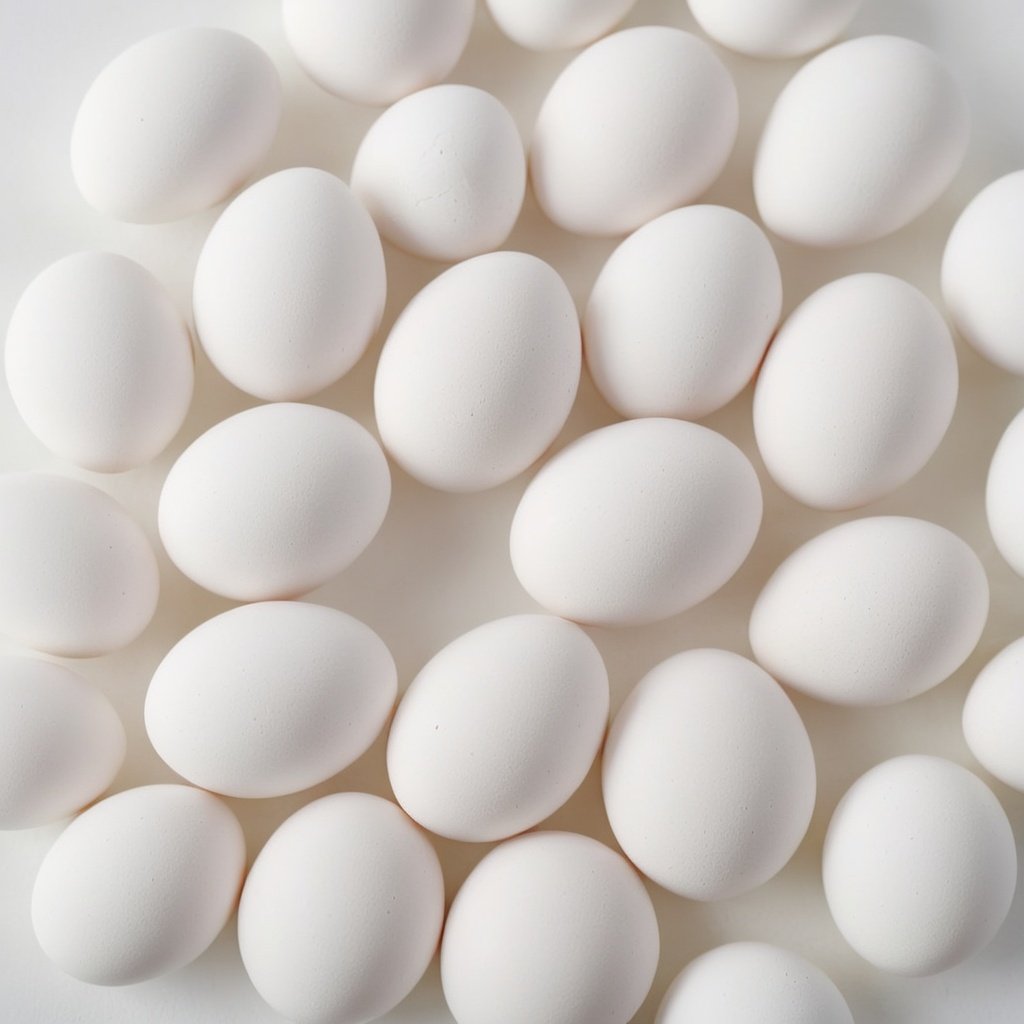 white, eggs