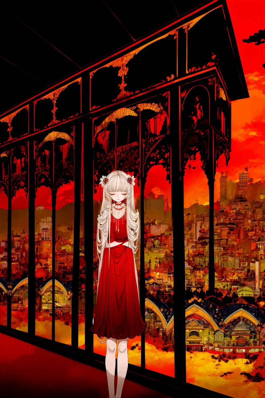 1girl, long hair,short dress,standing in citystreet,sunset,  <lora:JTCRE-000003:1> ,<lora:add_detail:1>, (((masterpiece,best quality))),((good structure,Good composition,good atomy)), ((clear, original,beautiful)),