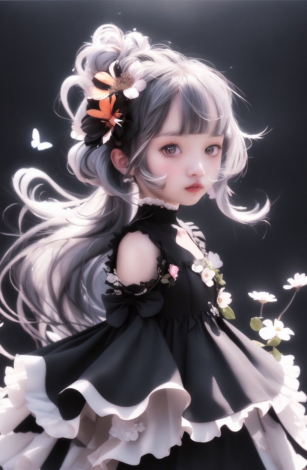 beautifuldetailedflower,beautifuldetailedeyes,hyperdetailed,flower,hyperquality,,eyes,flowerandhairissamecolor,beautifulycolor,face,1girlkawaii,,highdetails,highquality,backlight,hairandclothesisflower,upperbody,highquality,hairwithbody,webbeddress,upperbody,flowerleg,flowerhands,bodywithflower,flowerwithclothes,dresswithflower,,lightparticles,blackbackground,Hairwithflower,smallbreastwithflower,bighairwithflower,floatinghairwithflower,floating1girl,smallbreast,marblingwithhairandclothes,lookingatviewer,original,armdown,papercutting,blackbackground,flowerforground,hairwithflower,highres,hairwithflower,hairwithflower,hair,wavyhair,diffusionlighting,abstract,Butterflywithbody,flowerwithhair,herhairisflower,bigtopsleeves,floating,<lora:kawj_V1:0.9>