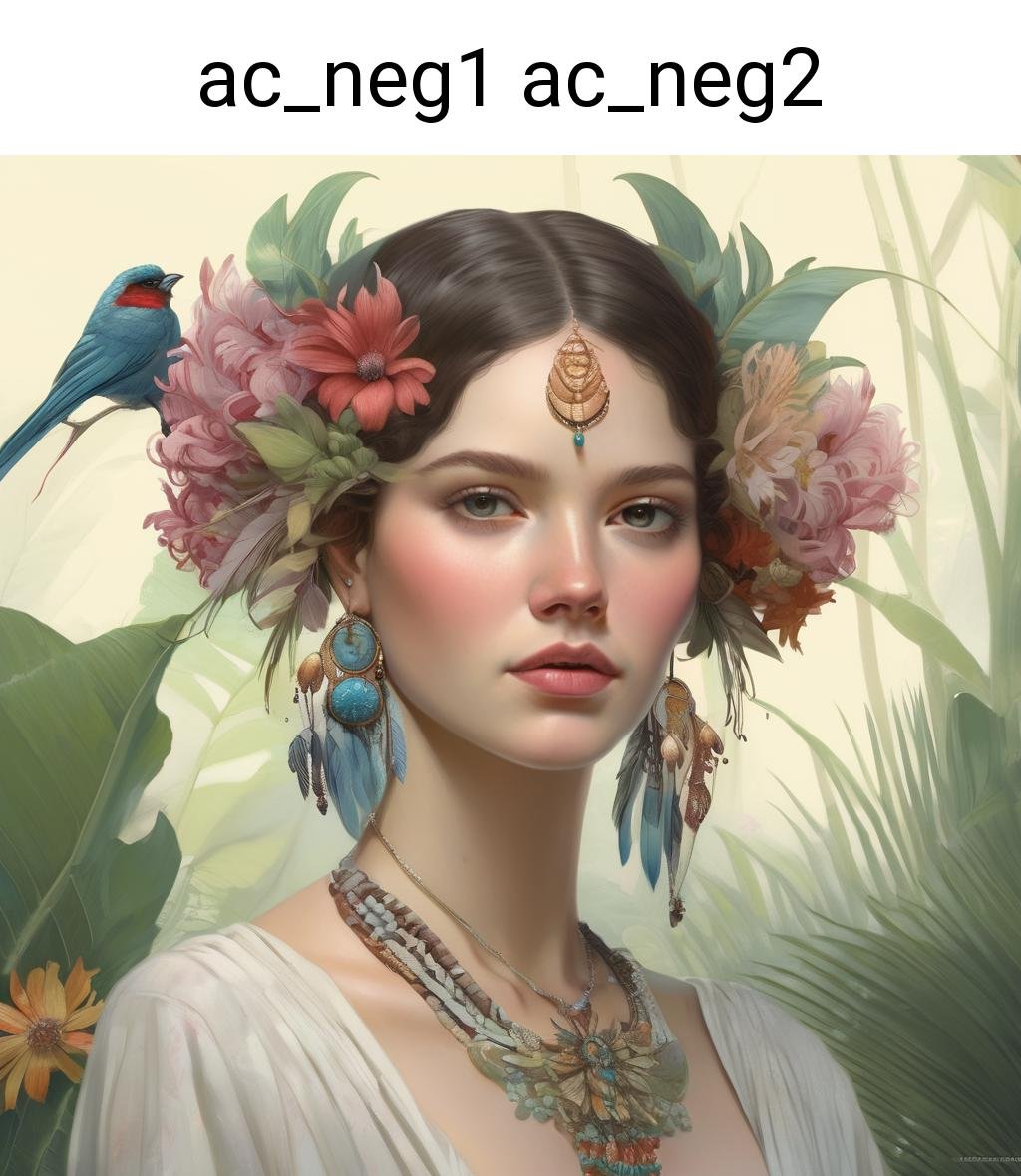 beautiful woman wearing fantastic hand-dyed cotton clothes, embellished beaded feather decorative fringe knots, colorful pigtail , subtropical flowers and plants, symmetrical face, intricate, elegant, highly detailed, 8k, digital painting,trending on pinterest, harper’s bazaar, concept, art, sharp focus, illustration, Tom Bagshaw, Lawrence Alma-Tadema, Alphonse Mucha