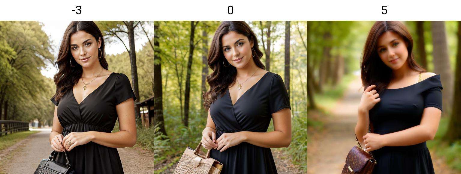 upper body, front photo, a spanish woman wearing black dress, holding handbag, brown hair, green eyes, in forest, looking at viewer, buildings<lora:blurry_slider_v1:-3>