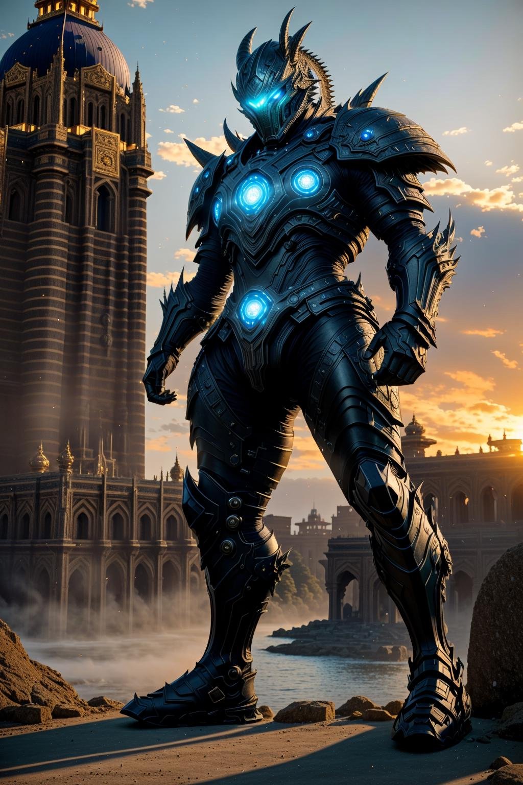 <lora:hadesarmor_v5:1> hadesarmormasterpiece, highly detailed photorealistic 8k raw photo, best quality, surround volumetric lighting and shadowsa man in hadeskaijuu, kaijuu armorcapitol building background