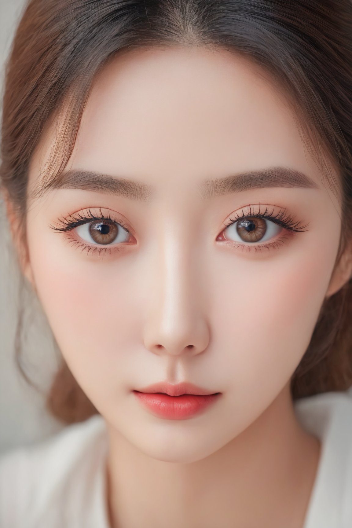 (best quality,4k,8k,highres,masterpiece:1.2),ultra-detailed,(realistic,photorealistic,photo-realistic:1.37),beautiful detailed eyes,beautiful detailed lips,extremely detailed eyes and face,long eyelashes,1girl,cute Korean girl,cute smile,portraits