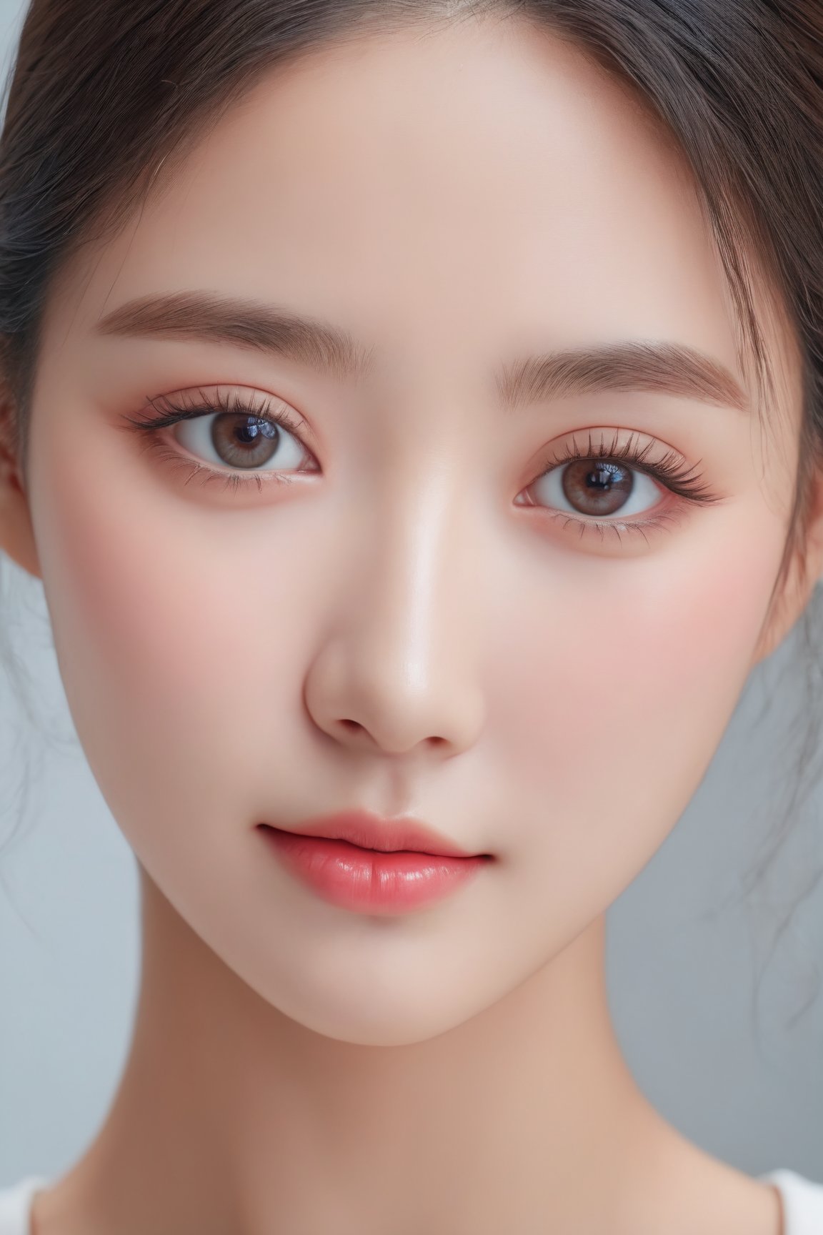 (best quality,4k,8k,highres,masterpiece:1.2),ultra-detailed,(realistic,photorealistic,photo-realistic:1.37),beautiful detailed eyes,beautiful detailed lips,extremely detailed eyes and face,long eyelashes,1girl,cute Korean girl,cute smile,portraits