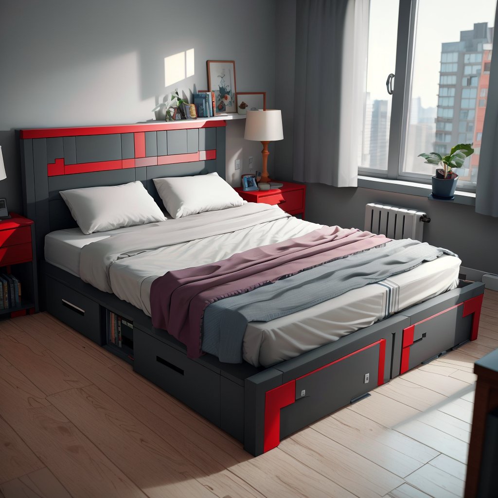 NESStyle Bed, <lora:NESStyle:1>, (Masterpiece:1.3) (best quality:1.2) (high quality:1.1)