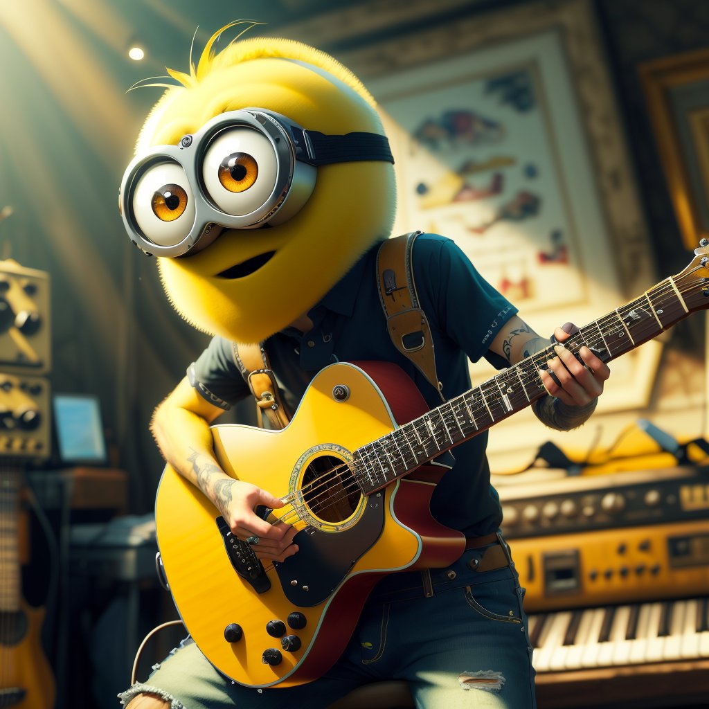 <lora:MinionStyle:1.25> MinionStyle Guitar tuner, (Photorealistic:1.3), (Masterpiece:1.3) (best quality:1.2) (high quality:1.1)