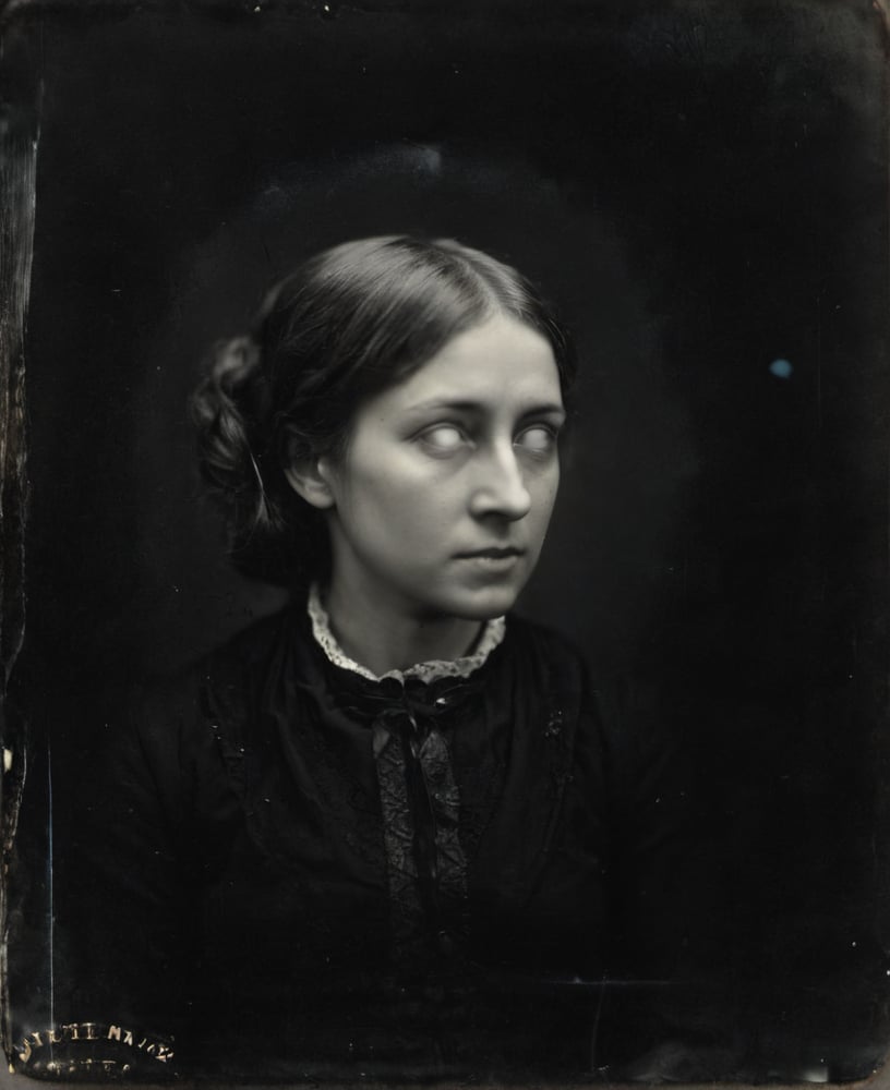 tintype photograph of a woman