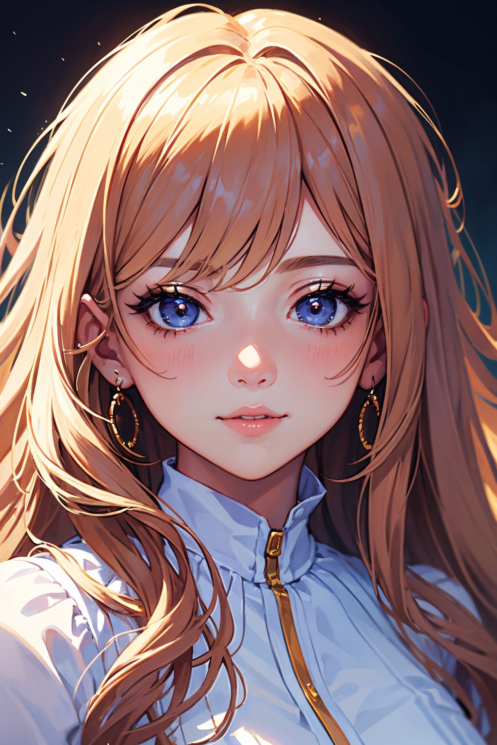 (best quality,masterpiece:1.2),ultra-detailed,realistic,cute,teen girl,anime,portrait,expressive eyes,detailed nose and lips,long eyelashes,beautiful flowing hair,soft and glowing skin,natural light,subtle blush,vibrant colors,clean and crisp lines,colorful background,dreamy atmosphere,artistic style,innocent smile,adorable outfit,playful pose