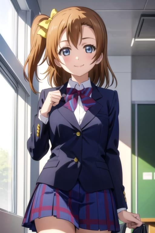 (((pixel-perfect, detail-perfect))), solo, 1girl, <lora:honoka-lovelive:0.8>, honoka kousaka, school uniform, looking at viewer, smile