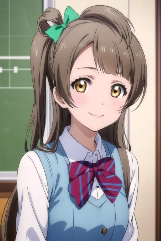 (((pixel-perfect, detail-perfect))), solo, 1girl, <lora:kotori-lovelive-01:0.8>, kotori minami, school uniform, looking at viewer, smile