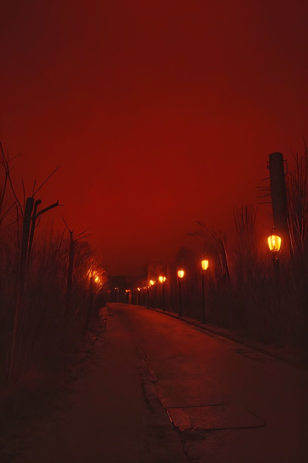  (masterpiece, top quality, best quality),horror (theme),masterpiece,(masterpiece, top quality, best quality, ((no humans)), scenery, red theme, night,