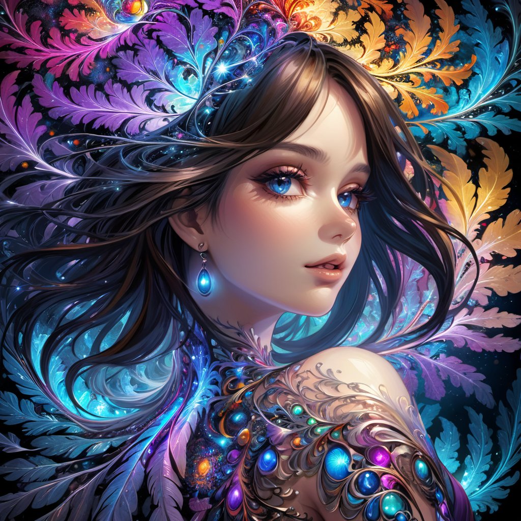 (masterpiece, top quality, best quality, official art, beautiful and aesthetic:1.2), (1girl), extreme detailed,(fractal art:1.3),colorful,highest detailed
