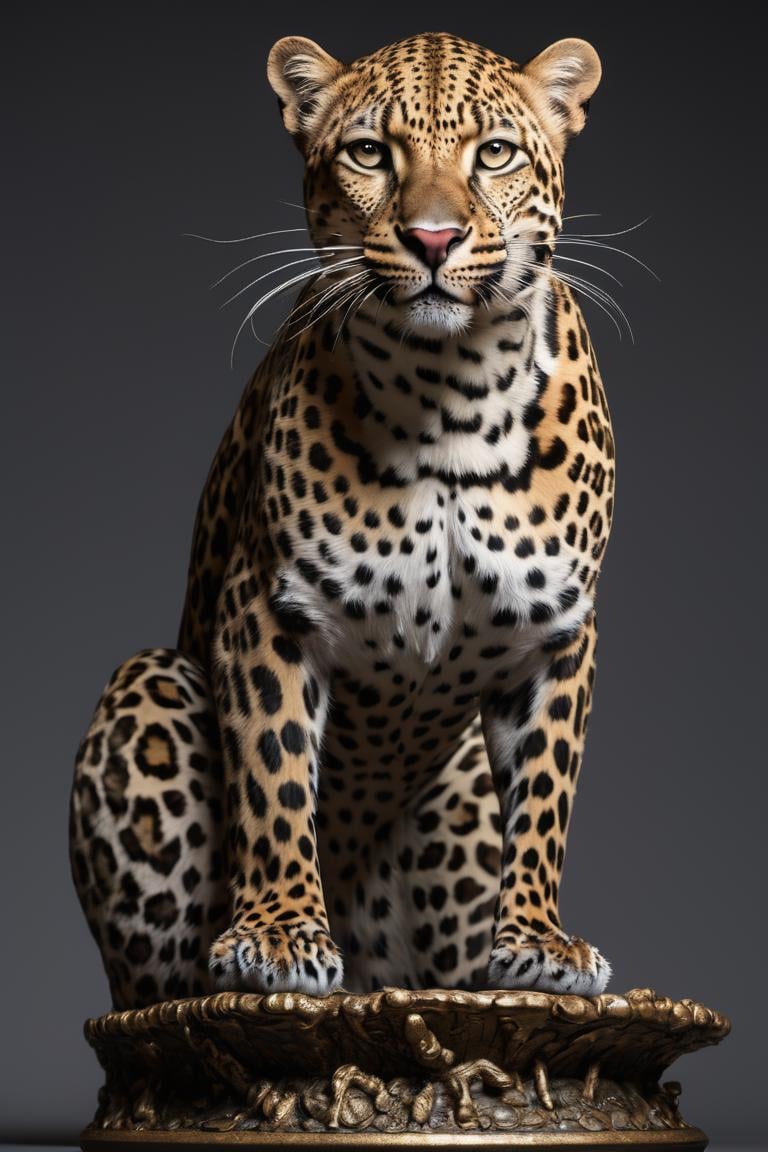 detailed, Leopard, Giant, Panorama, Weirdcore, Rembrandt lighting