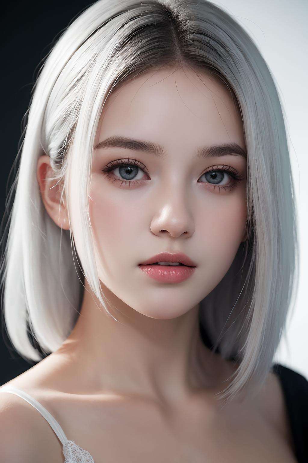 A little girl\(12 years old, babydoll, white hair,beautiful, big breasts,Princess half-tied hair\),nsfw,black background,BREAK(masterpiece:1 4, best quality),unity 8k wallpaper,ultra detailed,beautiful and aesthetic,perfect lighting,detailed background,realistic,solo,perfect detailed face,highly detailed,NAMI(0.8),