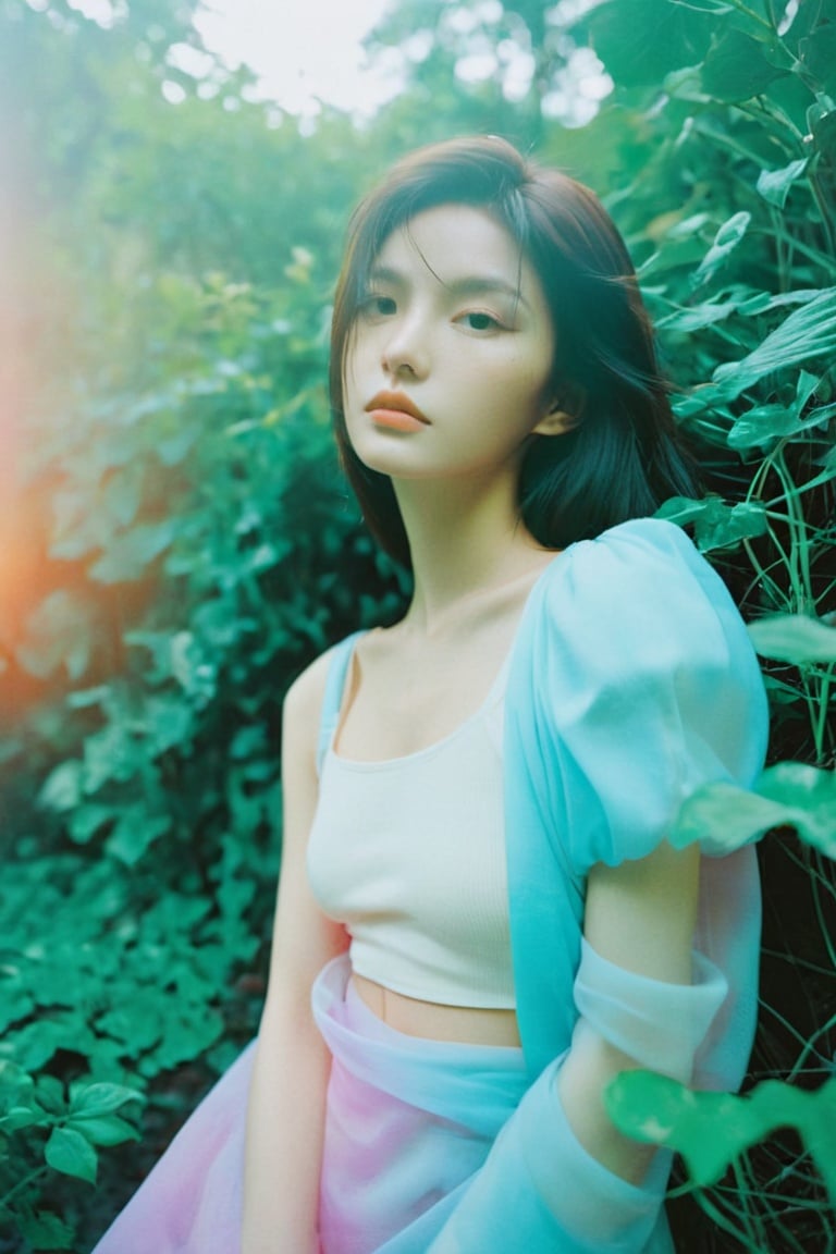  1girl detailed,surreal gradient contemporary,nature,photography,photography-color,portraits,street-art,urban-life,vibrant (lofi, analog, kodak film) Marta Bevacqua,asian,
