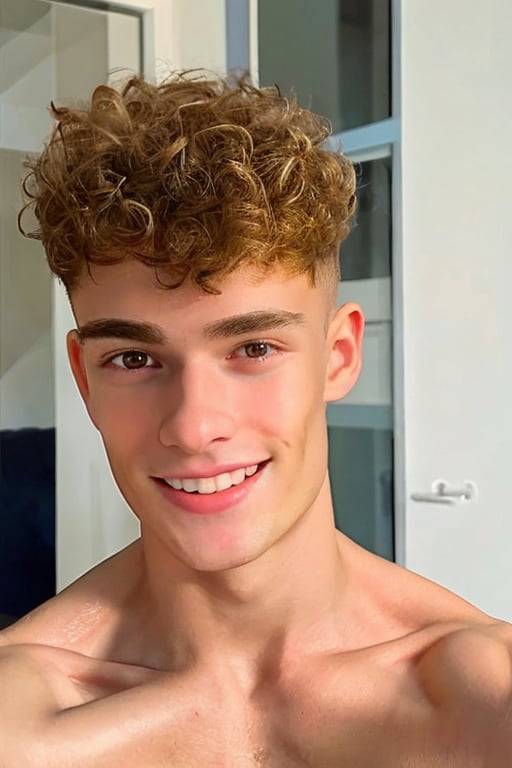 romeo_twink selfie at home, smile, sharp focus, detailed face, short hair, male_only, add noise, sharp skin, masterpiece, photorealistic, best, best quality,