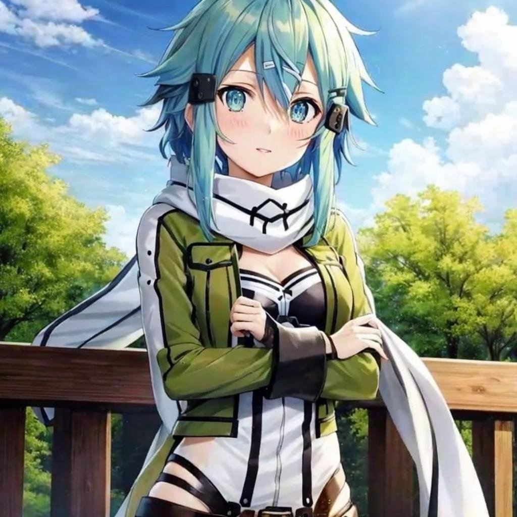 Sinon, anime, masterpiece, best quality