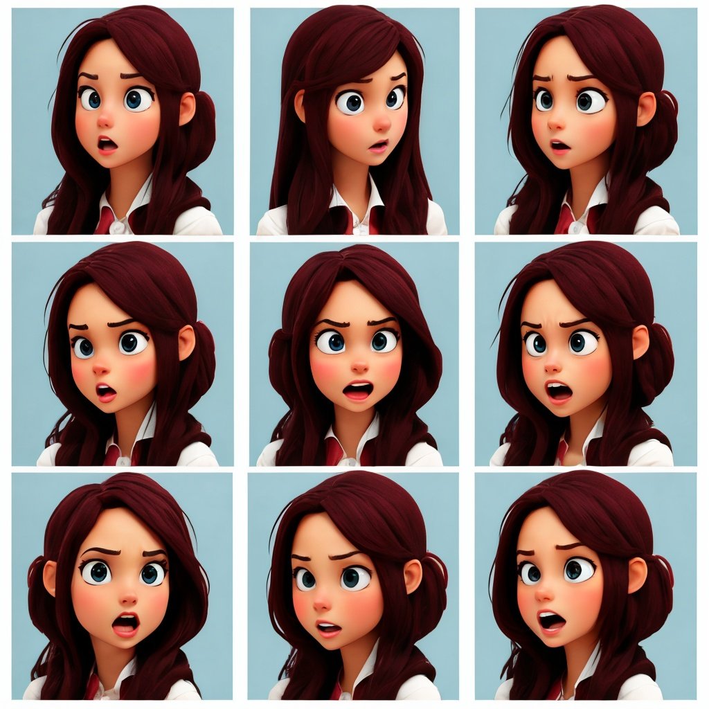 1girl,various expressions,