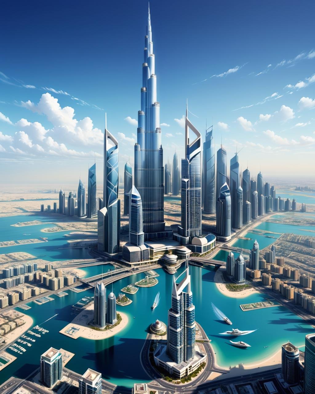 concept art (Ultrarealistic:1.3) <lora:FF-WEEK2-MJ-NEW:1> a painting of the skyline of dubai, in style of digital illustration, highly detailed illustration.”, artistic illustration, a beautiful artwork illustration, city skyline on background, highly detailed illustration, skyscrapers on the background, city skyline in the background, miami. illustration, vectorial art, geometric futuristic cityscape, concept art design illustration, surreal cityscape background, high contrast illustration . digital artwork, illustrative, painterly, matte painting, highly detailed