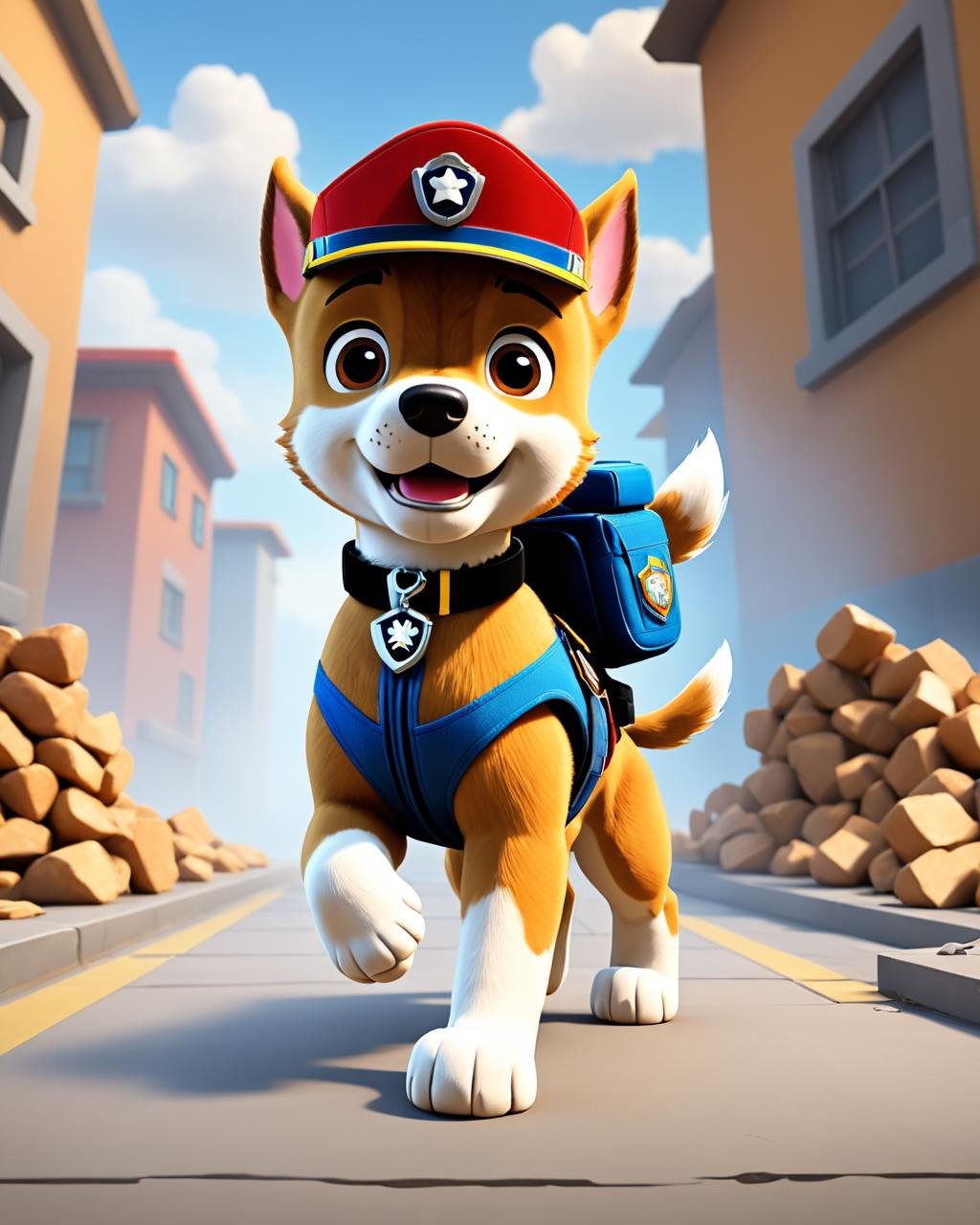 breathtaking <lora:FF-Style-MidJ-NEW-Week3:1> paw patrol - screenshot thumbnail, rubble!!, paw patrol, rubble, official art, fan art, hq artwork, thunder, a still of a happy, promotional art, promotional still, official illustration, february), official concept art, smokey, a hyper realistic, trooper, official artwork, simba, super realistic”, textless, nickelodeon, dusty, promo still, nbc . award-winning, professional, highly detailed