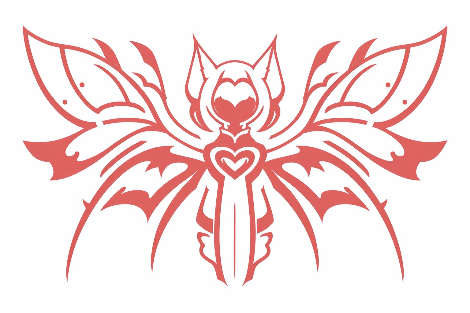 red,yinwen,simple background,(magic array:1.2),(wings:1.3),wing,(silhouette),feather,<lora:Yinwen-000005:0.8>,red heart,