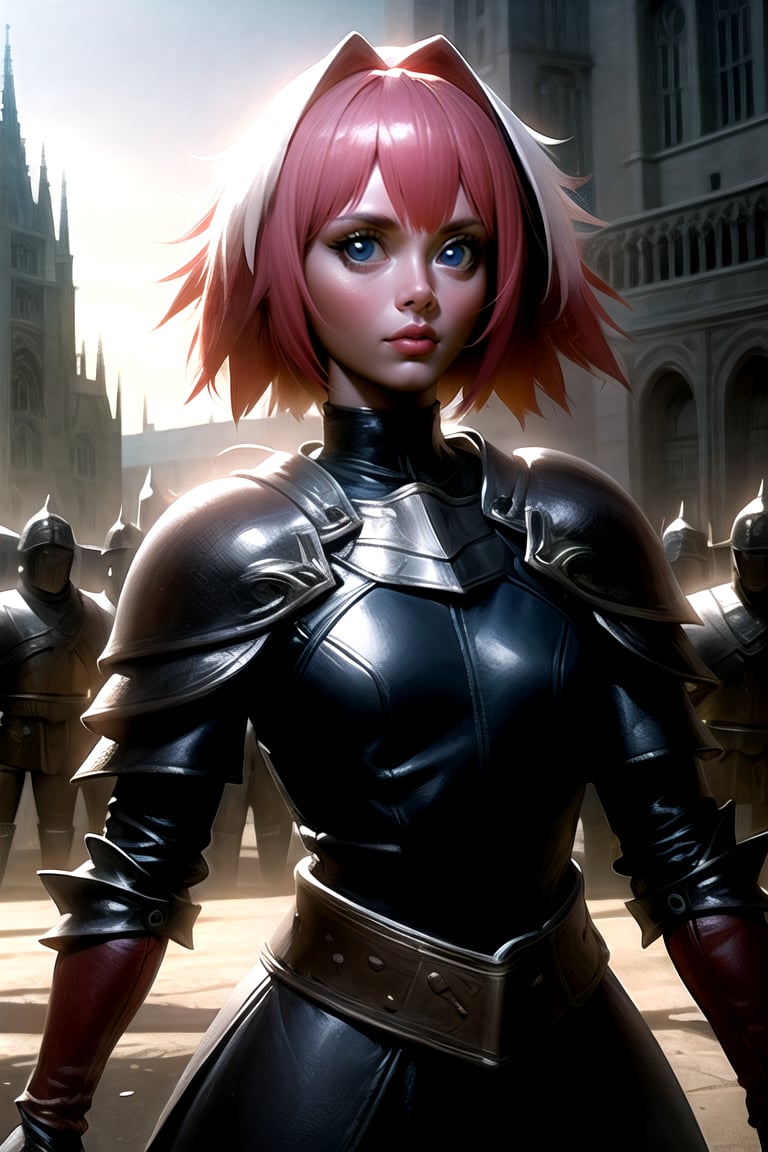 AGGA_ST022, 1girl, Astolfo, armor, fantasy, full focuss, black dress, war, epic scene, medieval war, 