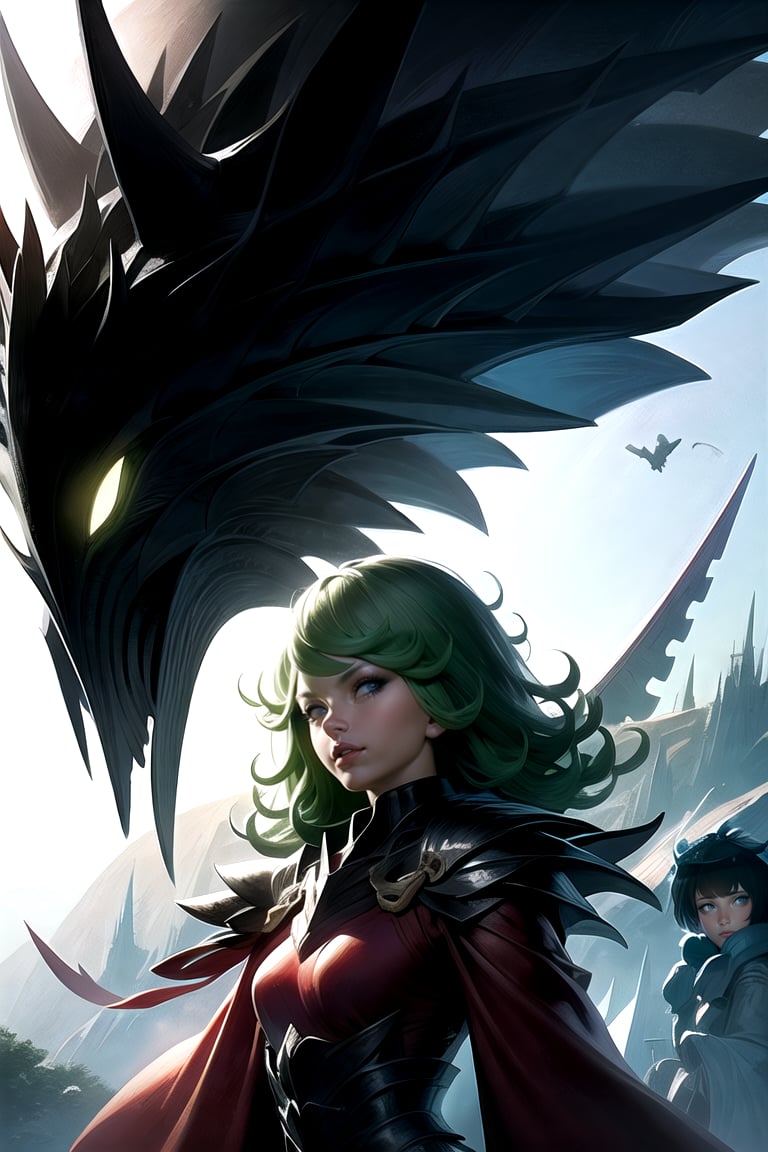 AGGA_ST022, Tatsumaki, fubuki, 2girls, armor, masterpiece, fantasy