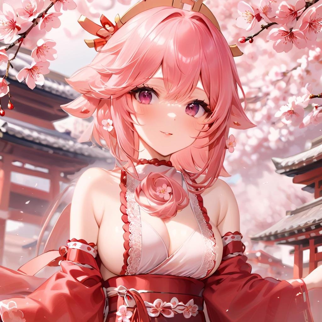 best quality, ultra high res, (photorealistic:1.4), 1girl, CG, lace-trimmed cherry blossoms color custom-made ancient japanese bras, round breast, lace-trimmed cherry blossoms, fishnet, cherry blossoms color custom-made ancient japanese panty, cherry blossoms lace trim, off-shoulder cherry blossoms color shirt, Crew socks, (stride), (faded long cherry blossoms color hair:1.3), hair ornament, (medium perfect breasts:1.2), looking at viewer, gold crown, gold necklace, earrings, bracelet, armlet, japanese background, blood, ((blood eyes)), thin cherry blossoms see-through Tights, (nipples), bloodstainai, YeMkAF <lora:Yaemiko-YeMkAF-NewModel:1>