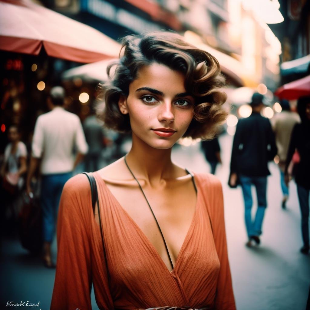 beautiful woman, street photography, Kodak ektar 100, 1926