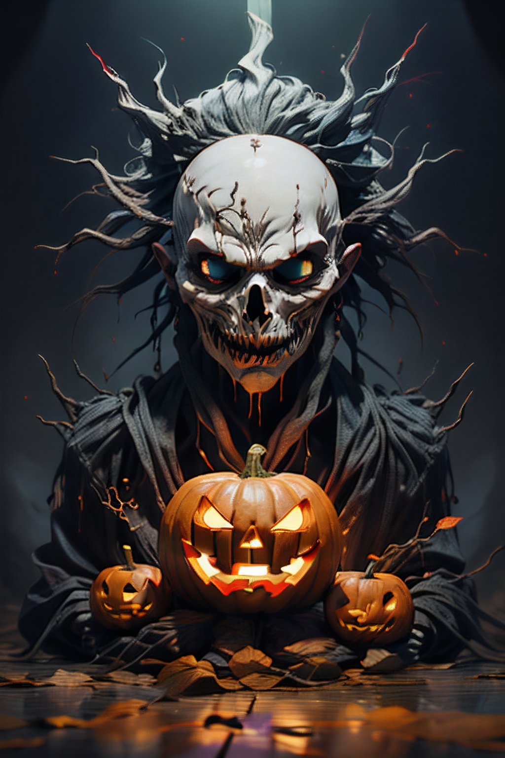 #Halloween 
ghost, Halloween 
style, Halloween party, Halloween time,  art design illustration face,EpicArt,fantasy00d,DonMG414 ,horror, more details, more details, more beautiful, more beautiful ,Jack o 'Lantern,ff14bg