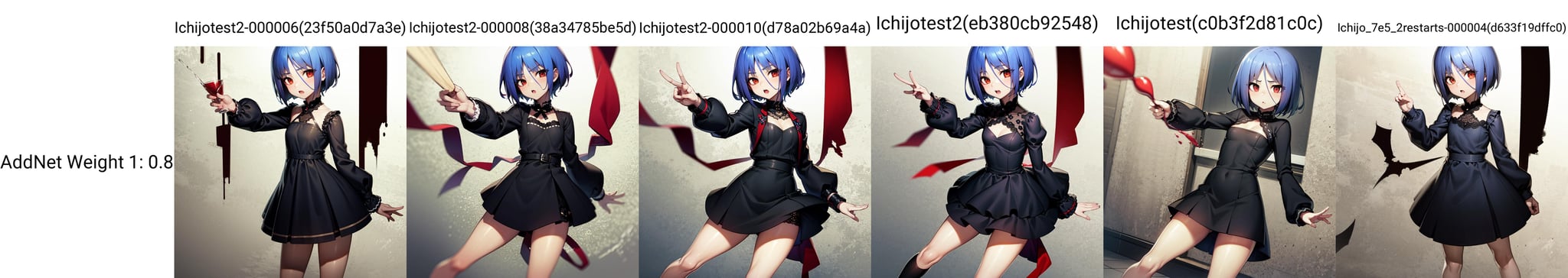 solo, Ayane Ichijou, red eyes, blue hair, short hair, formal, black dress, puffy dress, long sleeves, (party:1.2)