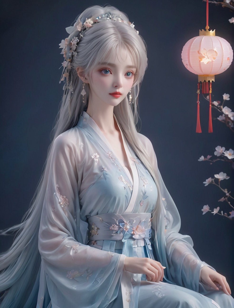 extremely delicate and,beautiful,water,((beauty detailed eye)),highly,Transparent silk, gauze, sexy, seductive,78,full moon,(white hair)mooncake，Ice and snow, light blue, printed clotheshanfu,qixiong ruqun, Ice and snow, light blue, printed clothes broken,see-through, hanfu, (white hair),earrings, (white long blonde hair, )(transparent clothe)Fox ears girl, bright eyes, lovely(Middle part bangs, straight bangs: 2.0)(colorful, chinese clothes, )Vertical hair, fringe,Dazzling hair bow, ,flower,detailed eyes,flower forground,flower and hair is same color,beautifully color,face,her hair is becoming flower,flower,hair,flower,butterfly,high details,high quality,back light,hair and clothes is flower,full body,hand in face,hanfu,high quality,hair with body,webbed dress,fw ,(solo:1.1), (1girl:1.1),(cute,loli,little girl,6-years-old girl:1.6),(off shoulder:1.1), (looking at viewer:1.3),(sitting in water:1.3),(flat breasts:1.3),(shiny skin:1.4), bangle, anklet, (white hair,:1.2)pink hair,) blunt bangs,(widow's peak:1.21), (hanfu:1.4),armlet, bangle, anklet, black hair, blunt bangs, parted bangs, (gradient hair:1.331), high ponytail, hair rings, half updo, (crown braid:1.21), braided bun, (widow's peak:1.21), hair ornament, earrings, (parted lips:1.1), (depth of field:1.1), lens flare, (chromatic aberration:1.1), (caustics:1.1),detailed,cinematic,akisa \(12023648\), White, pink, light blue, light yellow, rainbow color,Silk transparent, gauze, sexy, silk transparent,(masterpiece), (best quality), (absurdres)), linear hatching, ineart, comic, (greyscale, monochrome:1.2),hand on own chest,lovelygirl,1girl, white hair,yellow Hanfu,rabbit,moon cake,lantern,(little moon:1.5),(sparkle:1.2),(Fantasy World:1.4),,Jadeite colored moon cake,star (sky),night,sky,full moon,night sky,colorfull flower,Jadeitelighting,((beautiful face), surface, (original figure painting), ultra- detailed, incredibly detailed, (an extremely delicate and beautiful), beautiful detailed eyes, (best quality),<lora:20230919-1695115856496-0005:0.5> <lora:20230919-1695115856496-0001:0.2> <lora:古风女孩SDXL_v1.0:0.4> <lora:YFilter_DynamicRange_XL_V1:0.4> <lora:原本X11:0.4> <lora:LowRA:0.4> <lora:OC:0.4> <lora:SD1.5泛光调节_v1.0:0.4> <lora:As_qingsha:0.3> <lora:中秋节_花好月圆XL_v2.0:0.5>, masterpiece, best quality,