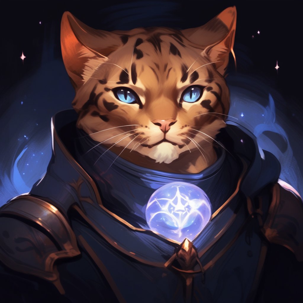 portrait art style, sketch, fantasy, magic fight,cute cat , (masterpiece,best quality)