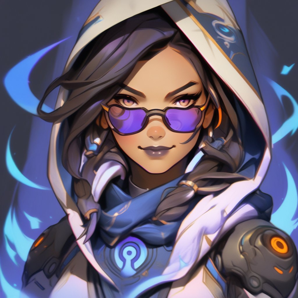 portrait art style, sketch, fantasy, magic fight, magic light, mei-ling \(overwatch\) , (masterpiece,best quality)