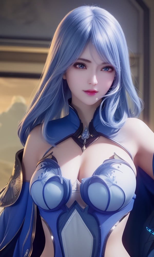 (,1girl, ,best quality, )<lora:DA_水冰儿-斗罗大陆:0.7>,, ,masterpiece, fantasy, realistic,science fiction,mole, ultra realistic 8k cg, ,tamari \(flawless\),  medium breasts ,castle,       (()), (),