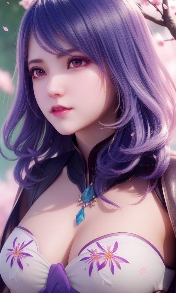 (,1girl, ,best quality, )<lora:DA_水冰儿-斗罗大陆:0.6>,, ,masterpiece, fantasy, realistic,science fiction,mole, ultra realistic 8k cg, ,tamari \(flawless\),  medium breasts  ,lily \(flower\),cherry blossoms,plum blossoms, strawberry blossoms      (()), (),