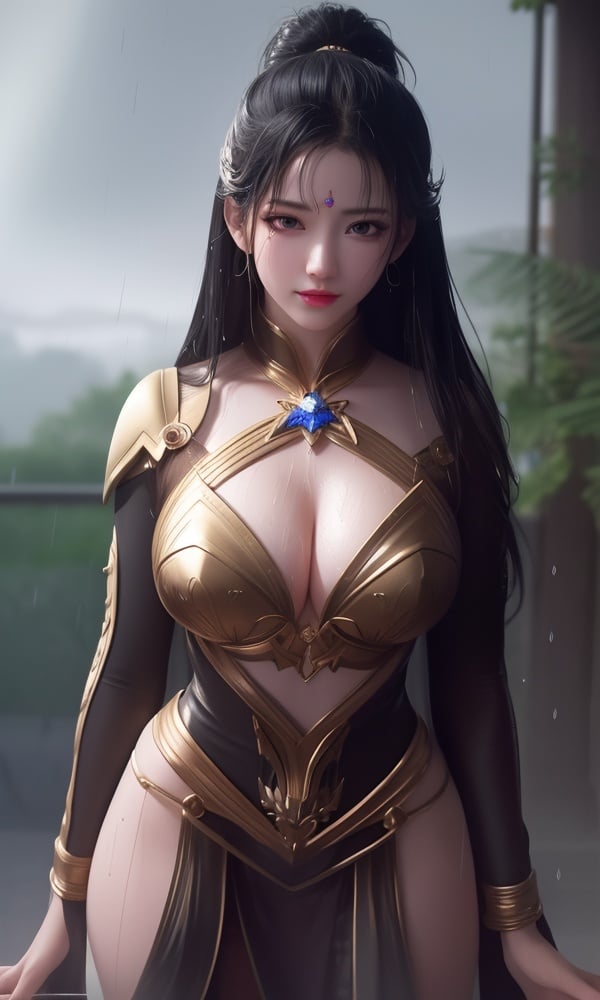 (,1girl, ,best quality, )<lora:DA_慕雨墨-面具-暗河传:0.8>,, ,masterpiece, fantasy, realistic,science fiction,mole, ultra realistic 8k cg, ,tamari \(flawless\),  medium breasts  ,eyelashes,magic,hydrokinesis,sweat, wet, rain, ,       (()), (),